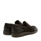 Fabiano Ricci Suede Penny Loafer / Dark Brown