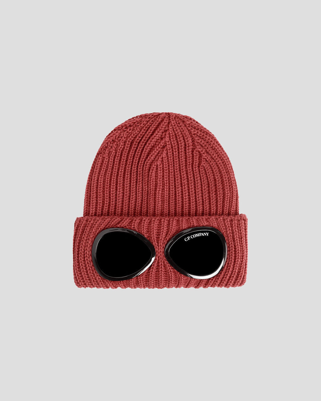 cp company goggle beanie C.P. Company Merino Wool Goggle Beanie / Ketchup – Vaatturiliike Sauma Oy