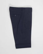 Composition: 53% Linen 39% Virgin wool 8% Mohair
Modello: Monte Carlo / 2SMC22K01
Color: Navy / B3075
Unconstructed shoulder
Unlined
2 Buttons
Notch lapel
Patch pockets
Side vents
Flat front trousers
Belt loops
Slanted side pockets
2 back pockets
Made in Martina Franca, Italy Tagliatore Linen Wool & Mohair Suit / Navy