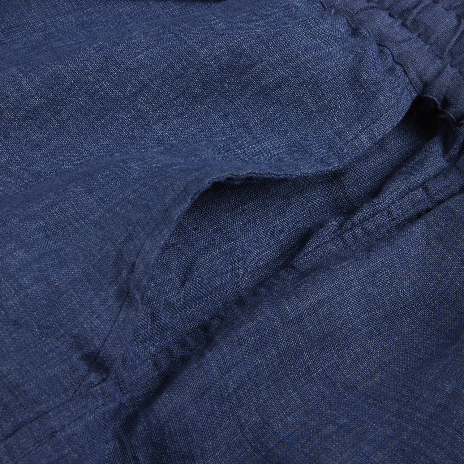Stenströms Linen Drawstring Pants / Navy