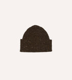 Drake's Donegal Ribbed Knit Beanie / Caragh Brown