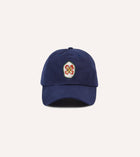 Drake's Petal Flower Cotton Baseball Cap / Navy