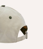 Drake's Kantha Suns Emblem Cotton Baseball Cap / Cream & Lovat