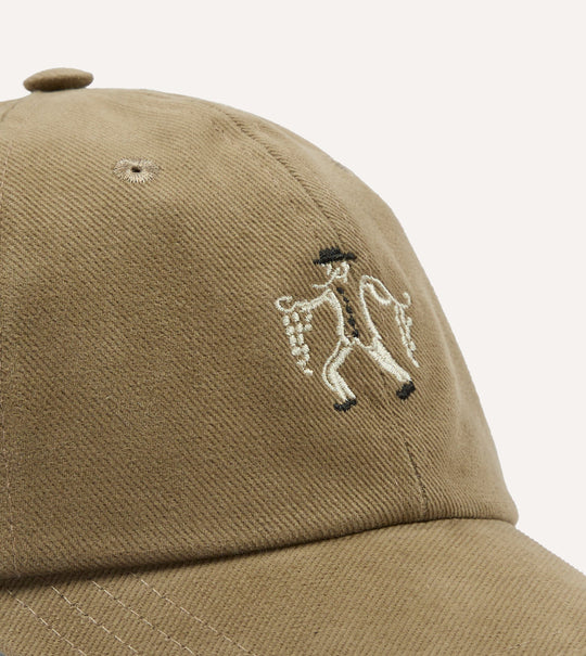 Drake's Onion Seller Cotton Twill Baseball Cap / Brown