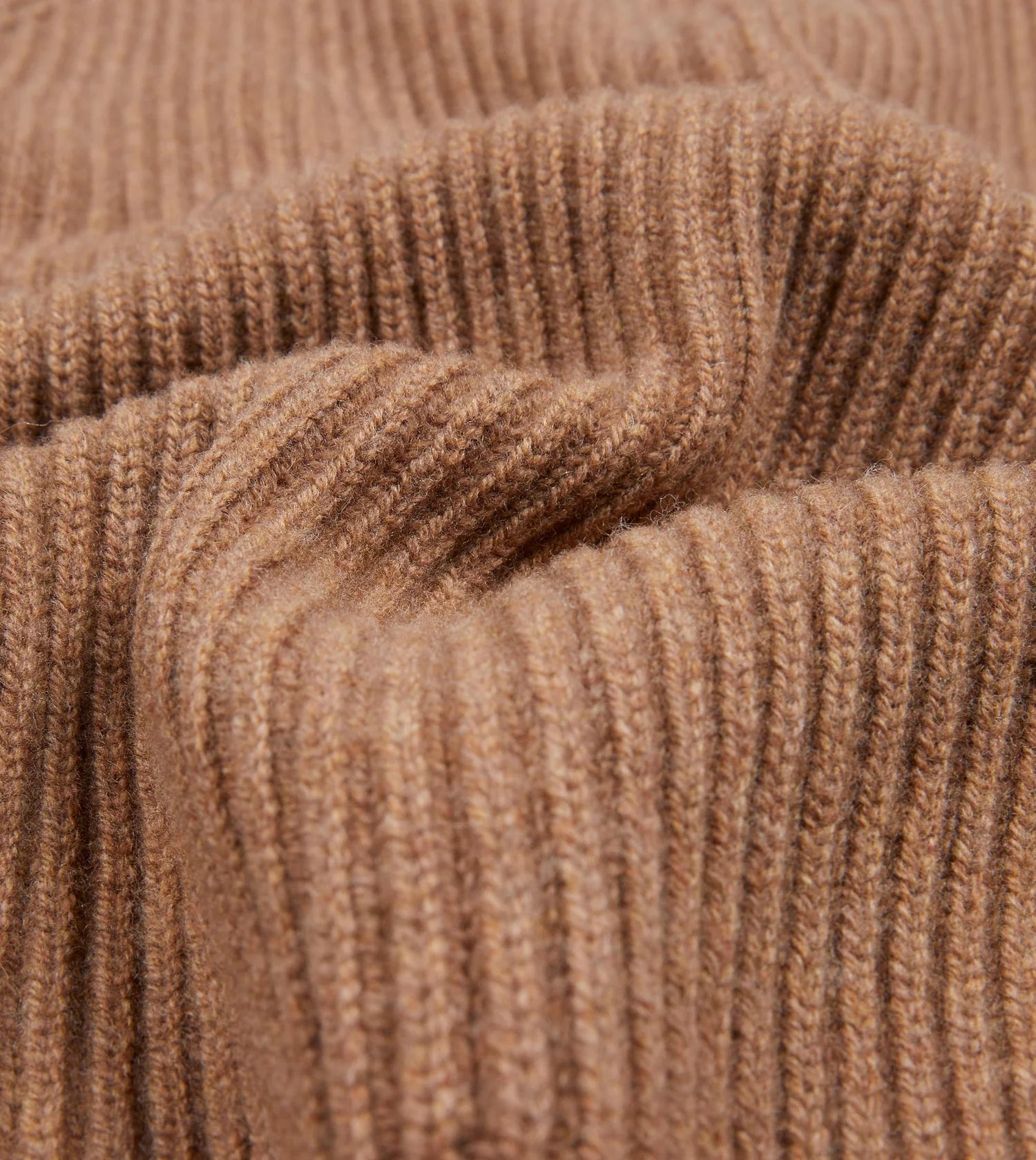 Drake's Lambswool Shawl Collar Cardigan / Camel