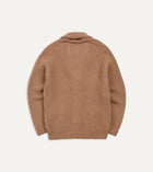Drake's Lambswool Shawl Collar Cardigan / Camel