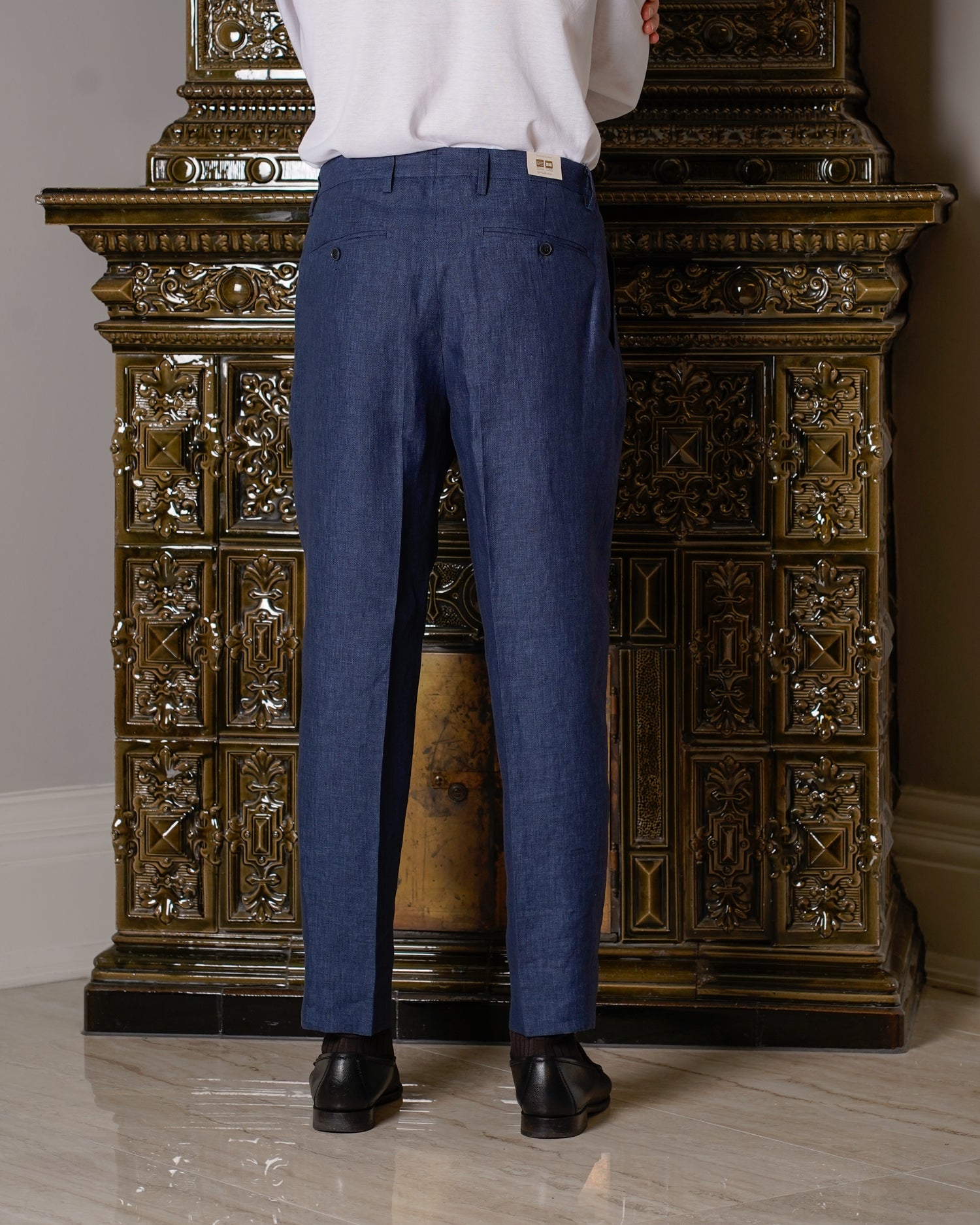 Briglia Portobello Linen Trousers / Dark Blue