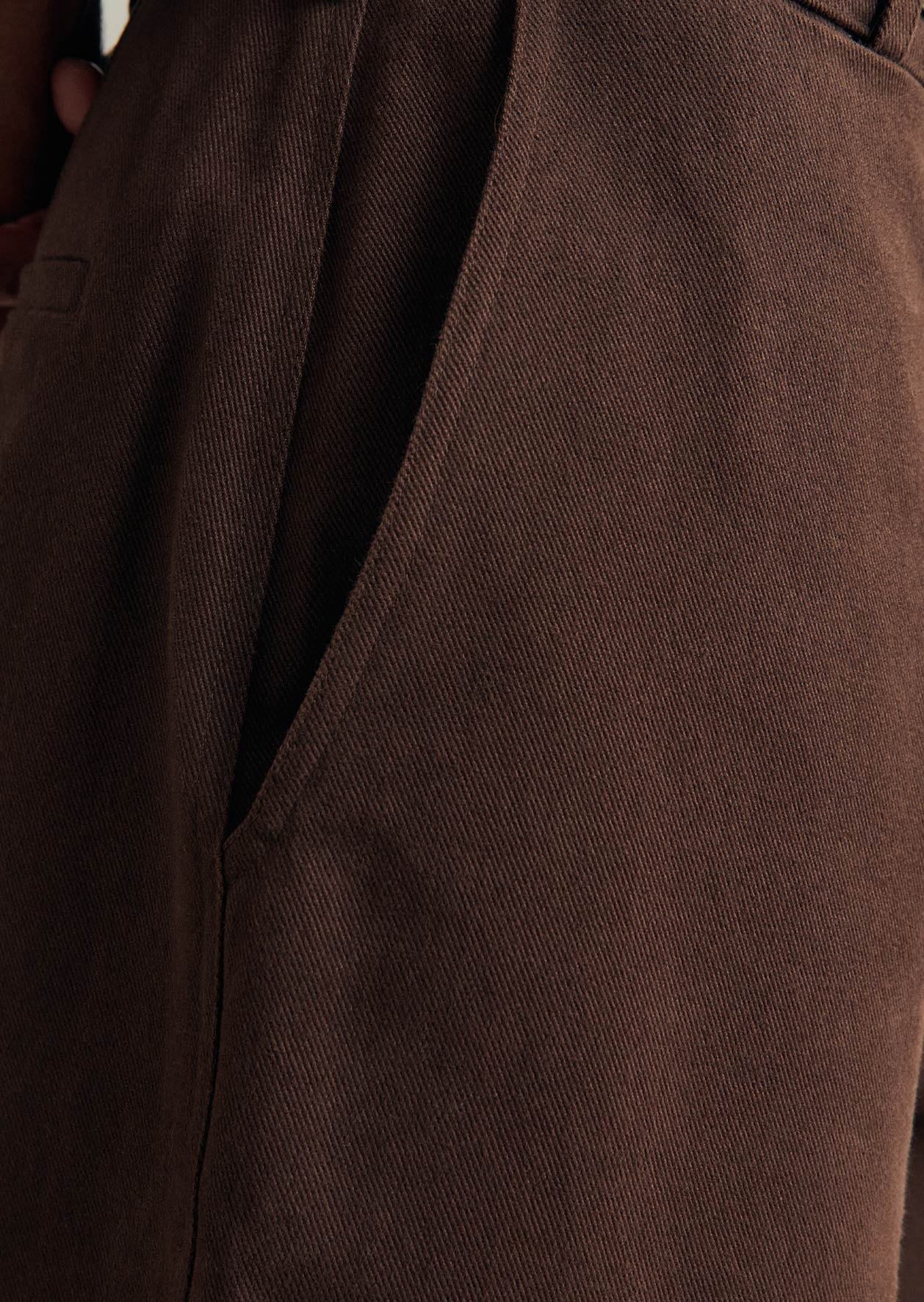 De Bonne Facture Heavy Cotton Drill Balloon Trousers / Bark Brown