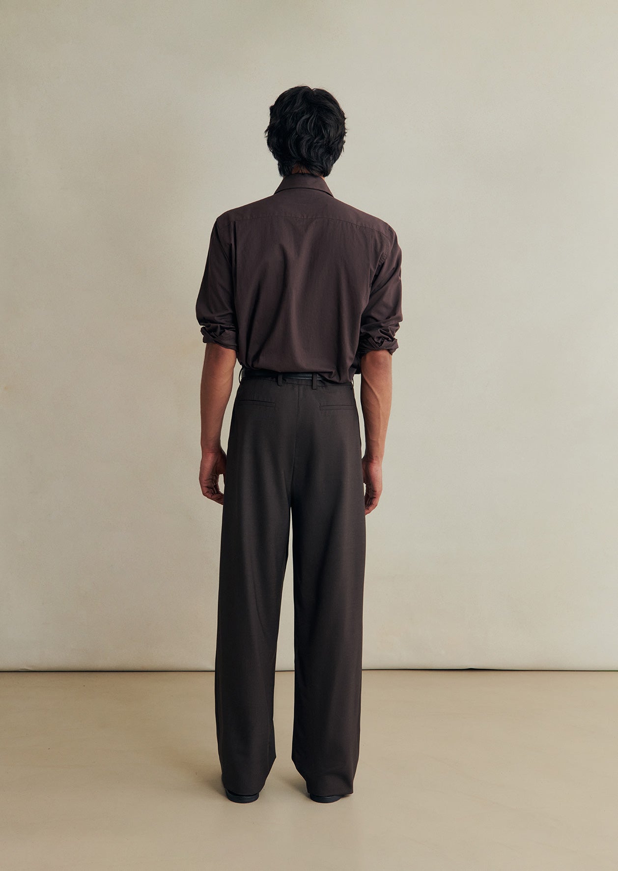 De Bonne Facture Grandad Trousers / Bark Brown