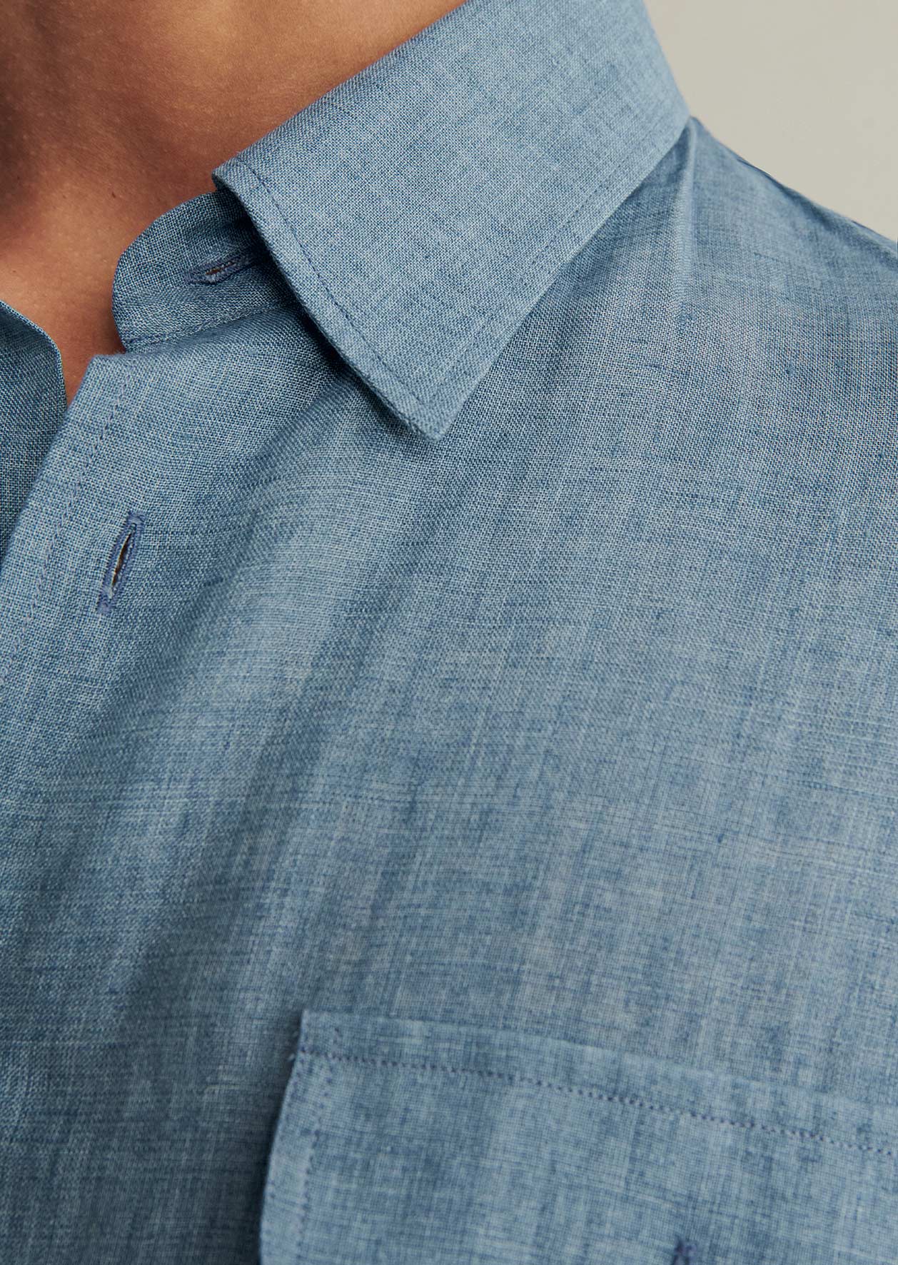 De Bonne Facture Artist Shirt / Chambray Blue