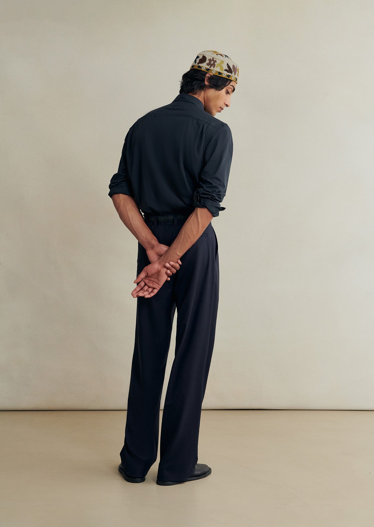De Bonne Facture Grandad Trousers / Navy