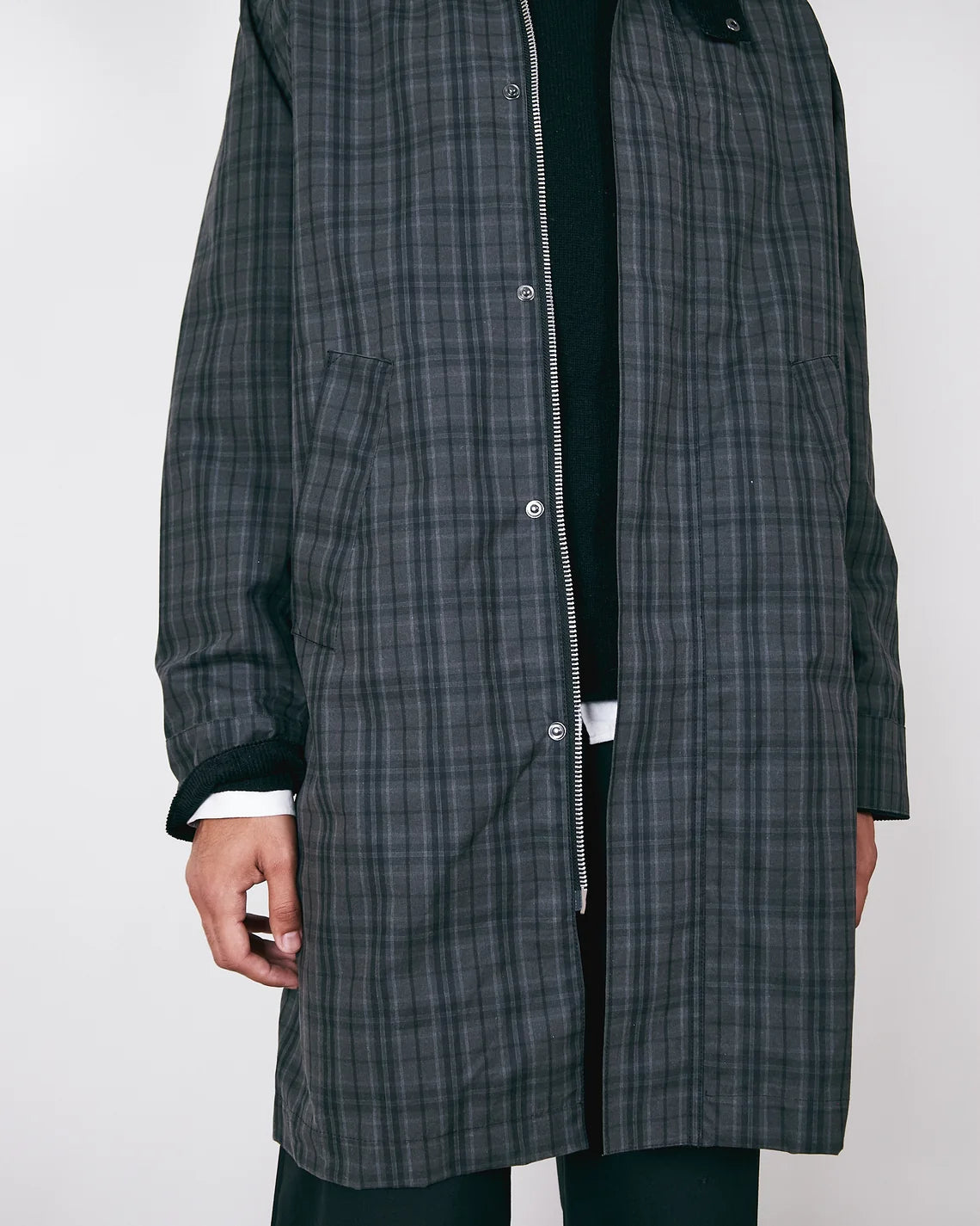 Brixtol Textiles Hayden Wax Jacket / Black Check