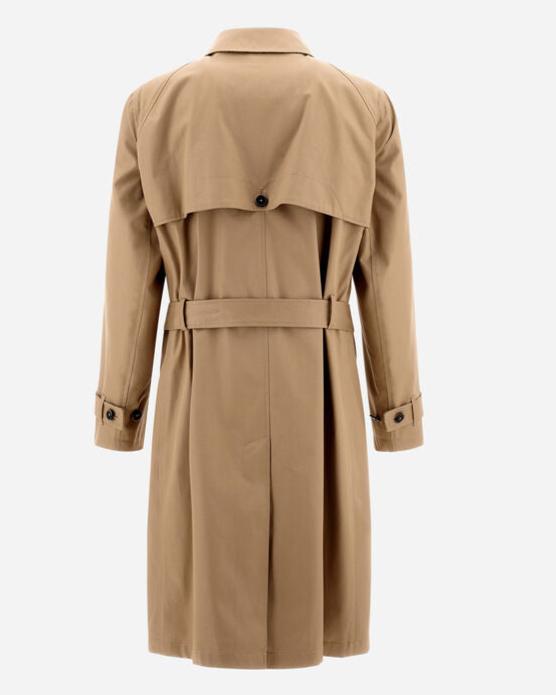 Herno Double-Breasted Trench Coat / Sand