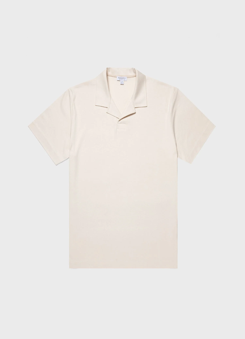 Sunspel Heavyweight Polo Shirt / Undyed