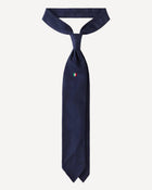 Viola Milano Italian Flag Handrolled Woven Silk Jacquard Tie / Navy