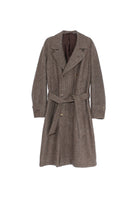 De Bonne Facture Grandad Coat Portuguese Wool / Undyed Herringbone