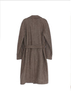 De Bonne Facture Grandad Coat Portuguese Wool / Undyed Herringbone