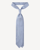 Viola Milano Micro Cross Woven Silk Jacquard Tie – Light Blue/White