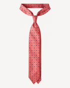 Viola Milano Micro Floral Selftipped Italian Silk Tie / Rose