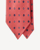 Viola Milano Micro Floral Selftipped Italian Silk Tie / Rose