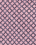 Viola Milano Mix Chain Selftipped Italian Silk Tie / Pink Mix