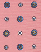 Viola Milano Mix Floral Selftipped Italian Silk Tie / Rose Bloom