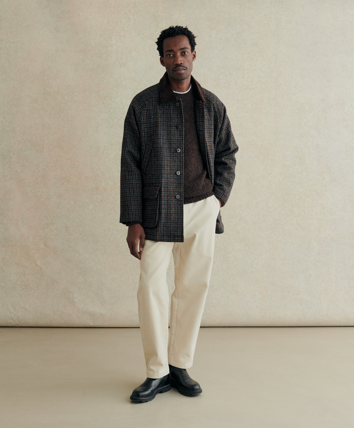De Bonne Facture Forest Jacket / Dark Brown Check
