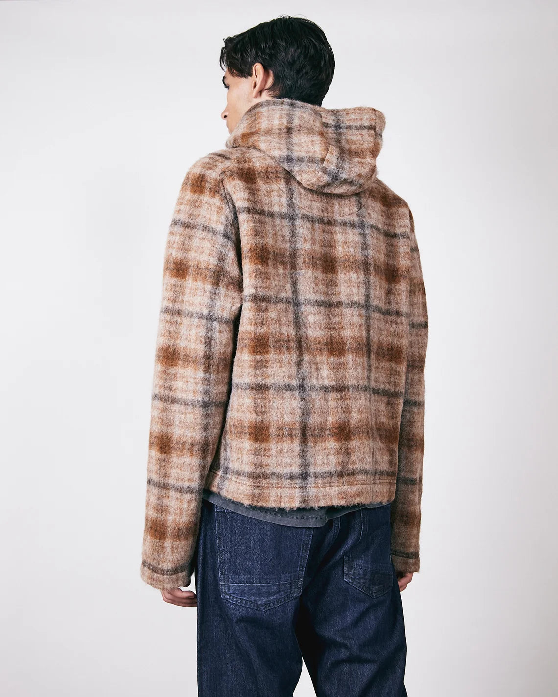 Brixtol Textiles Seven Hoodie / Beige Check