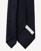 Viola Milano Solid Woven Grenadine/Shantung Tie / Navy