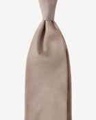 Viola Milano Solid Woven Selftipped Silk Tie / Sand