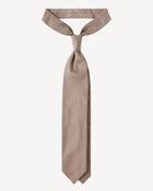 Viola Milano Solid Woven Selftipped Silk Tie / Sand