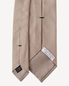 Viola Milano Solid Woven Selftipped Silk Tie / Sand