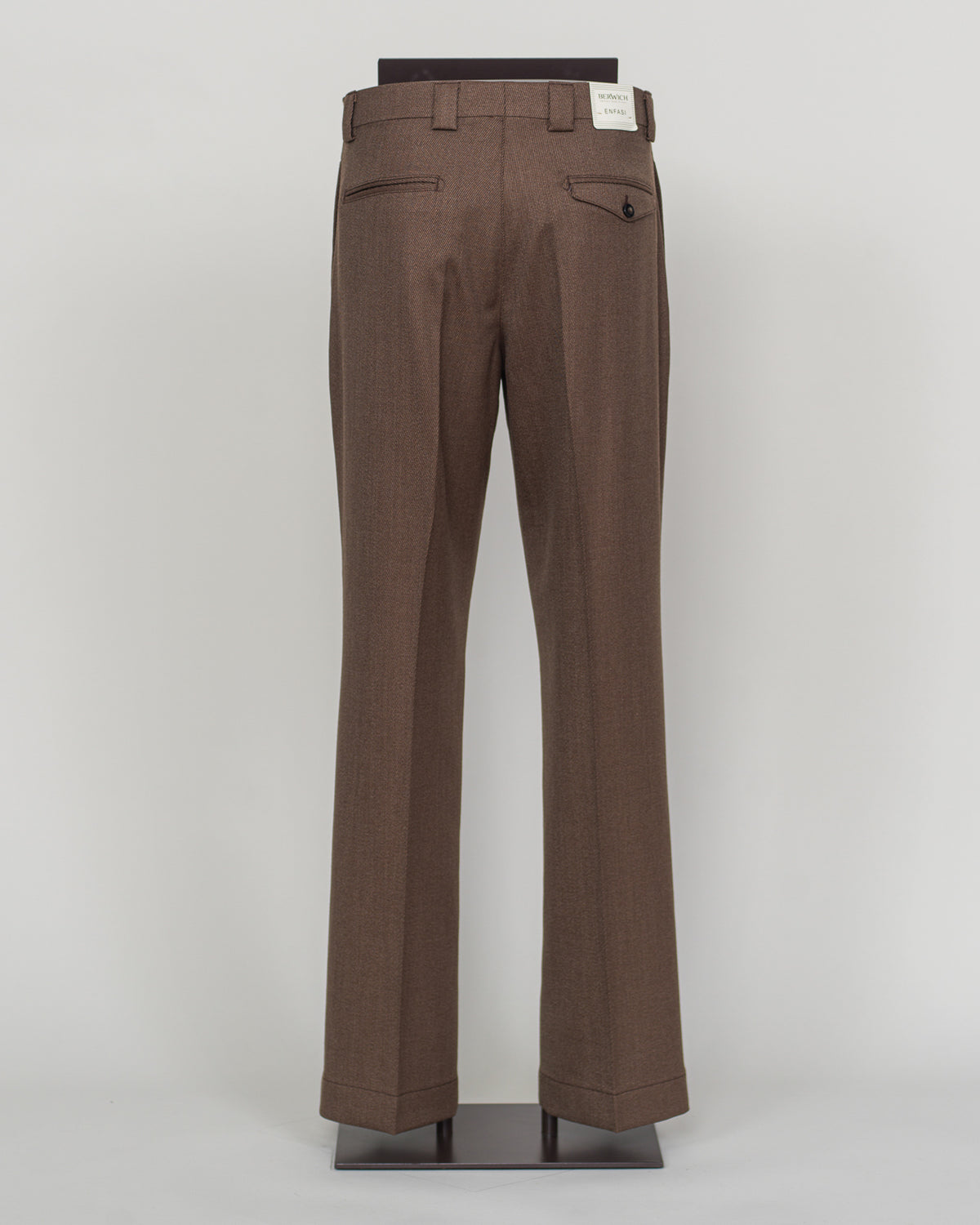 Berwich Pleated Wide Trousers / Light Brown