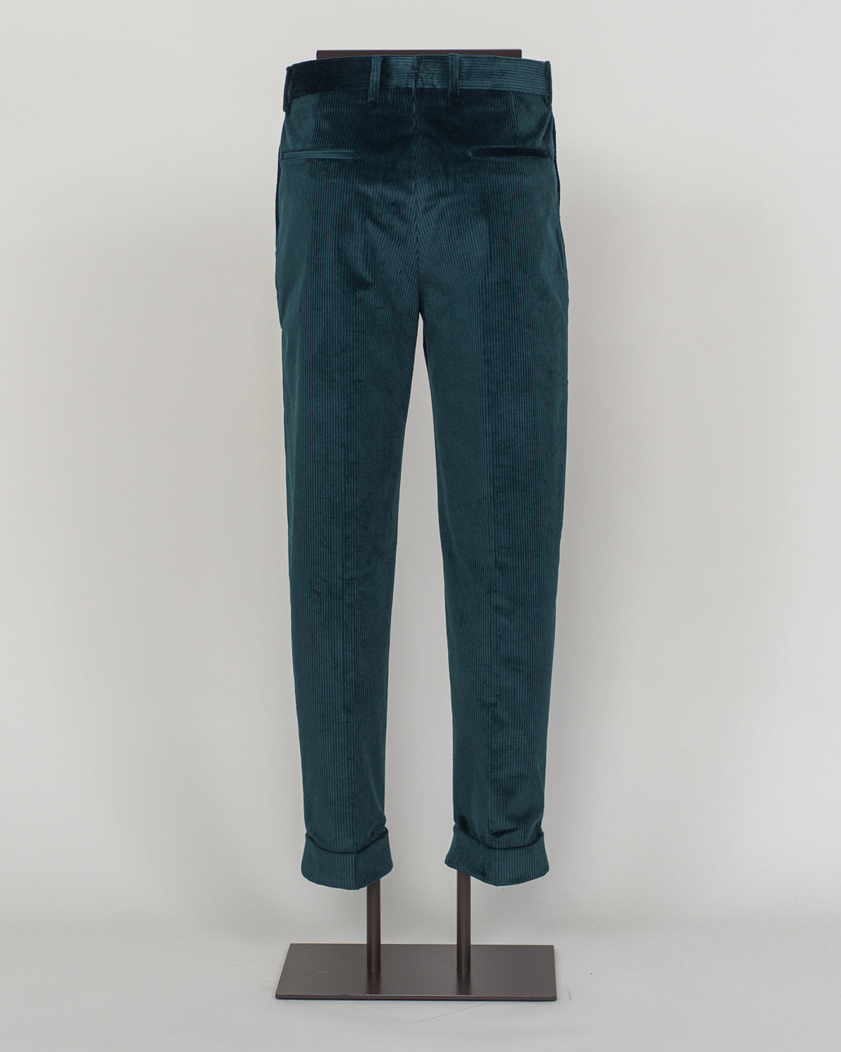 Berwich Chiaia Long Corduroy Trousers / Petrol