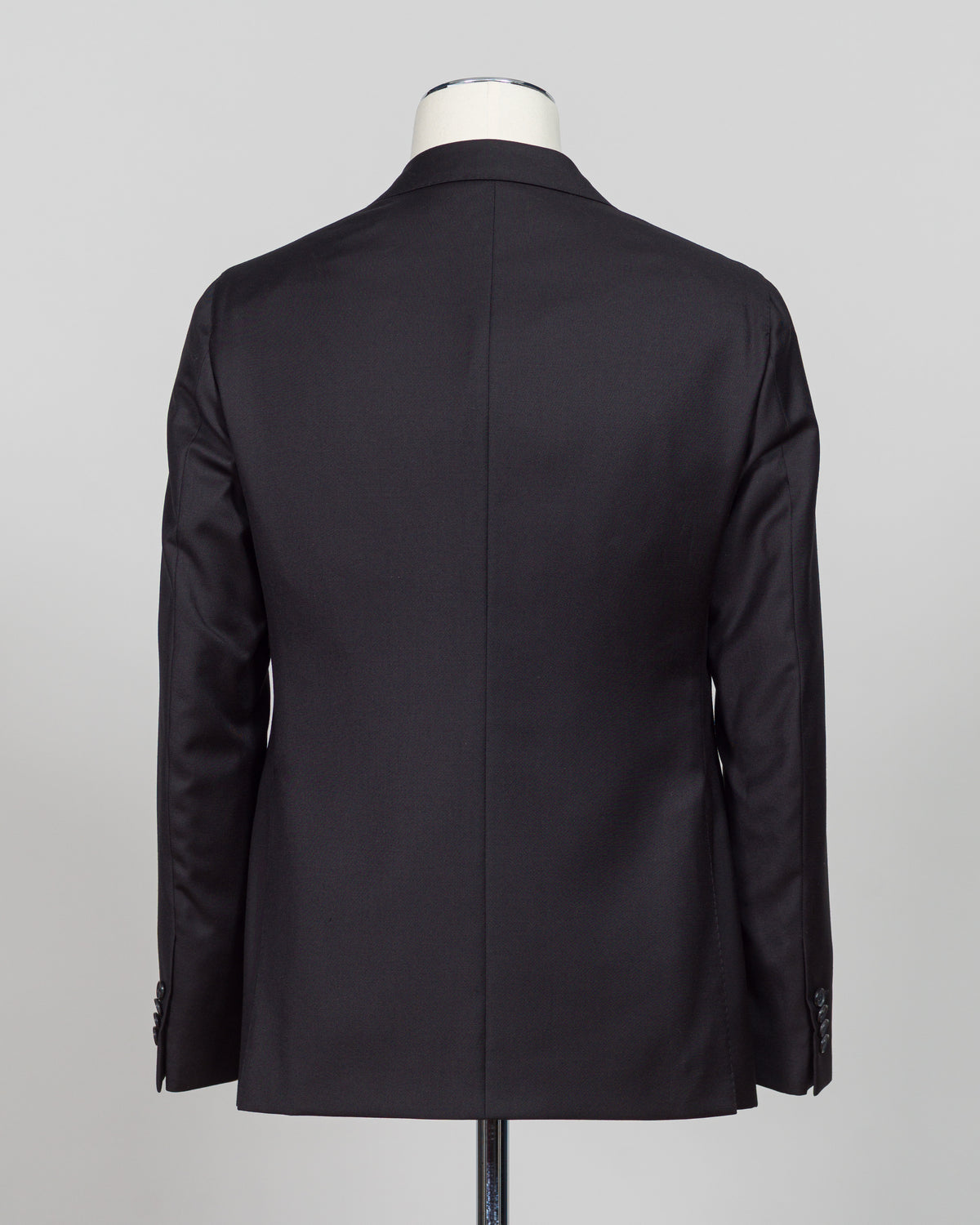 Caruso Super 130's Wool Suit / Black