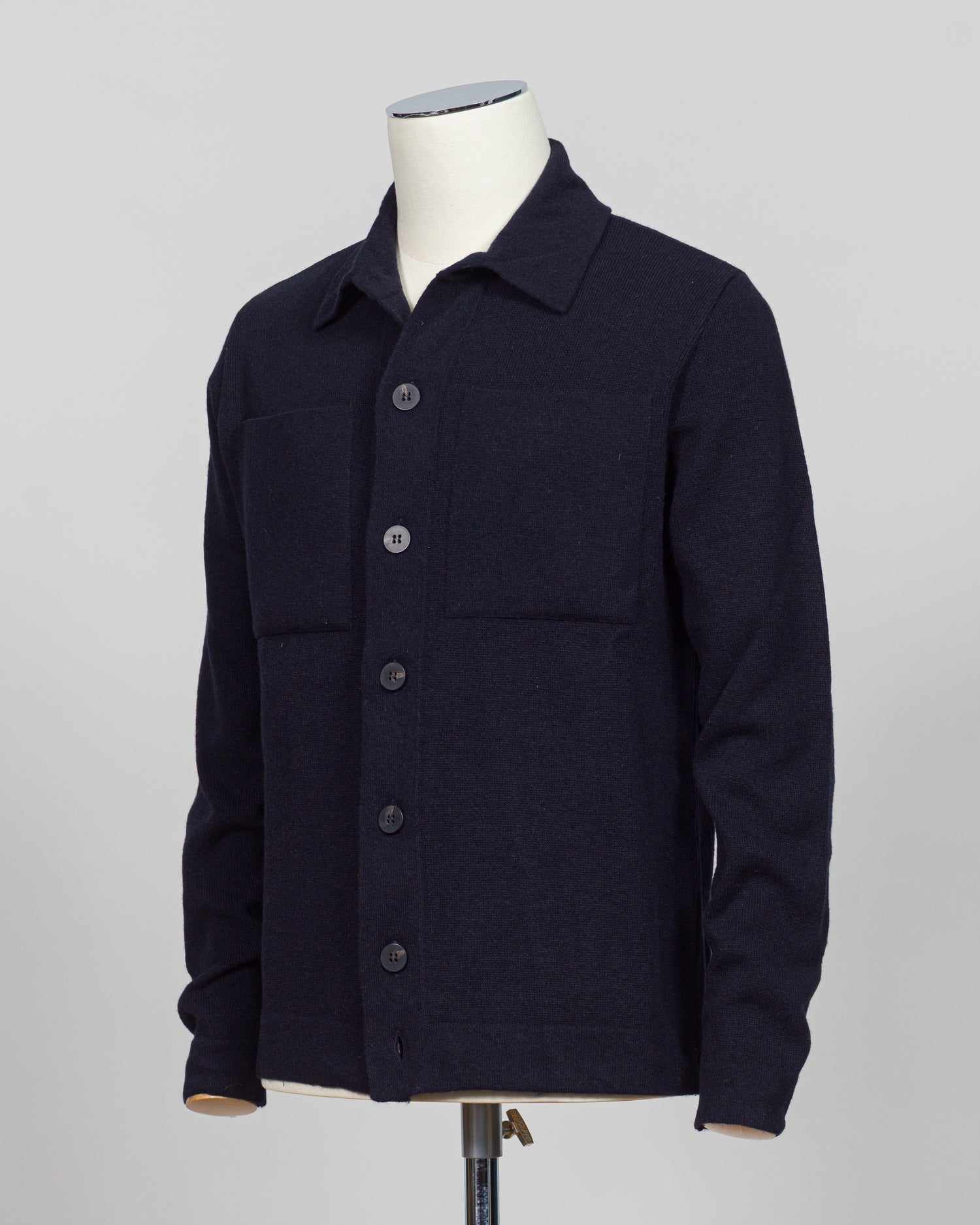 Crafted from a luxurious blend of wool and cashmere, the FLY3 Overshirt brings refined layering to your wardrobe. The structured silhouette works seamlessly over knitwear or worn open as a statement piece. Rich navy tone pairs effortlessly with neutrals and bold colors alike. Ideal for transitional seasons and versatile enough for both casual and tailored occasions. Expertly finished with attention to detail throughout.