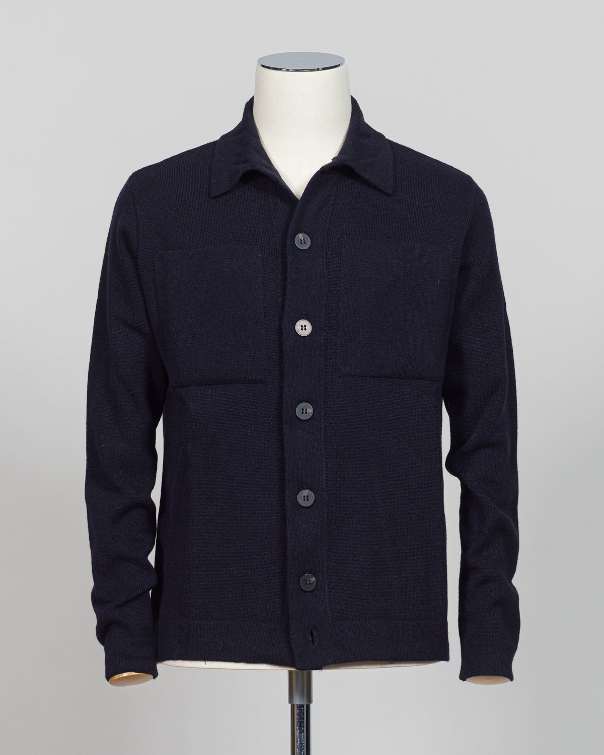 Crafted from a luxurious blend of wool and cashmere, the FLY3 Overshirt brings refined layering to your wardrobe. The structured silhouette works seamlessly over knitwear or worn open as a statement piece. Rich navy tone pairs effortlessly with neutrals and bold colors alike. Ideal for transitional seasons and versatile enough for both casual and tailored occasions. Expertly finished with attention to detail throughout.