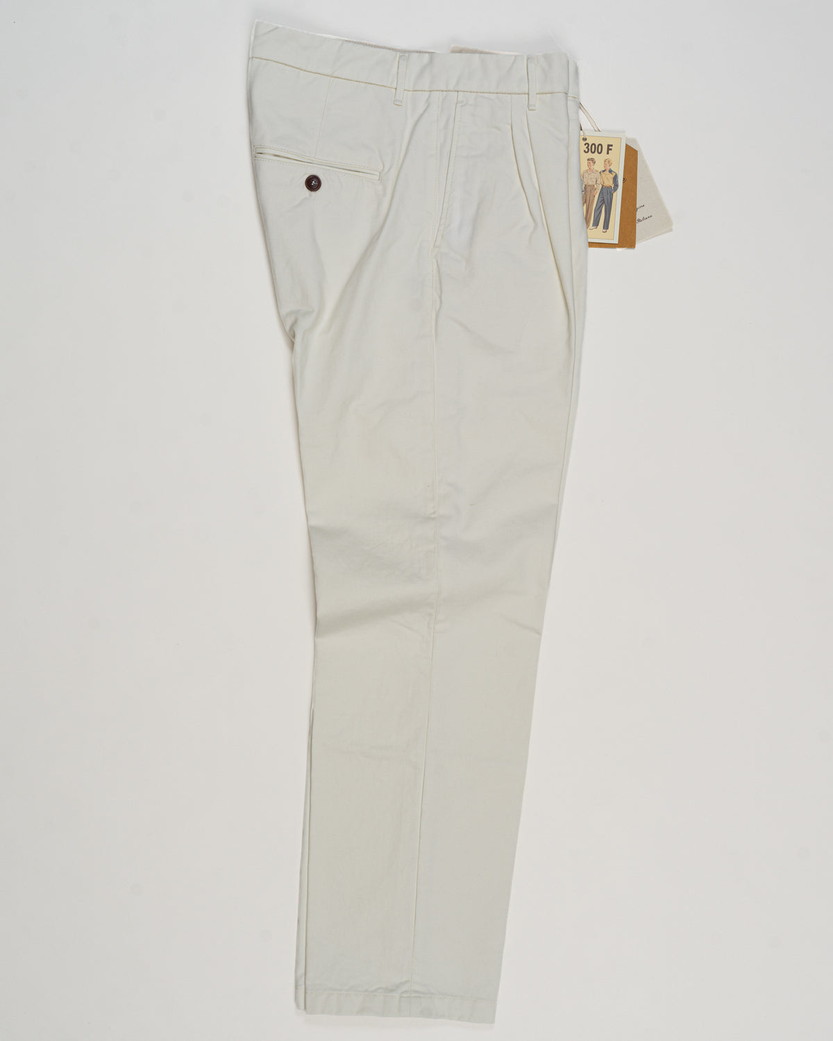 Tela Genova Gabardine Trousers / Cream