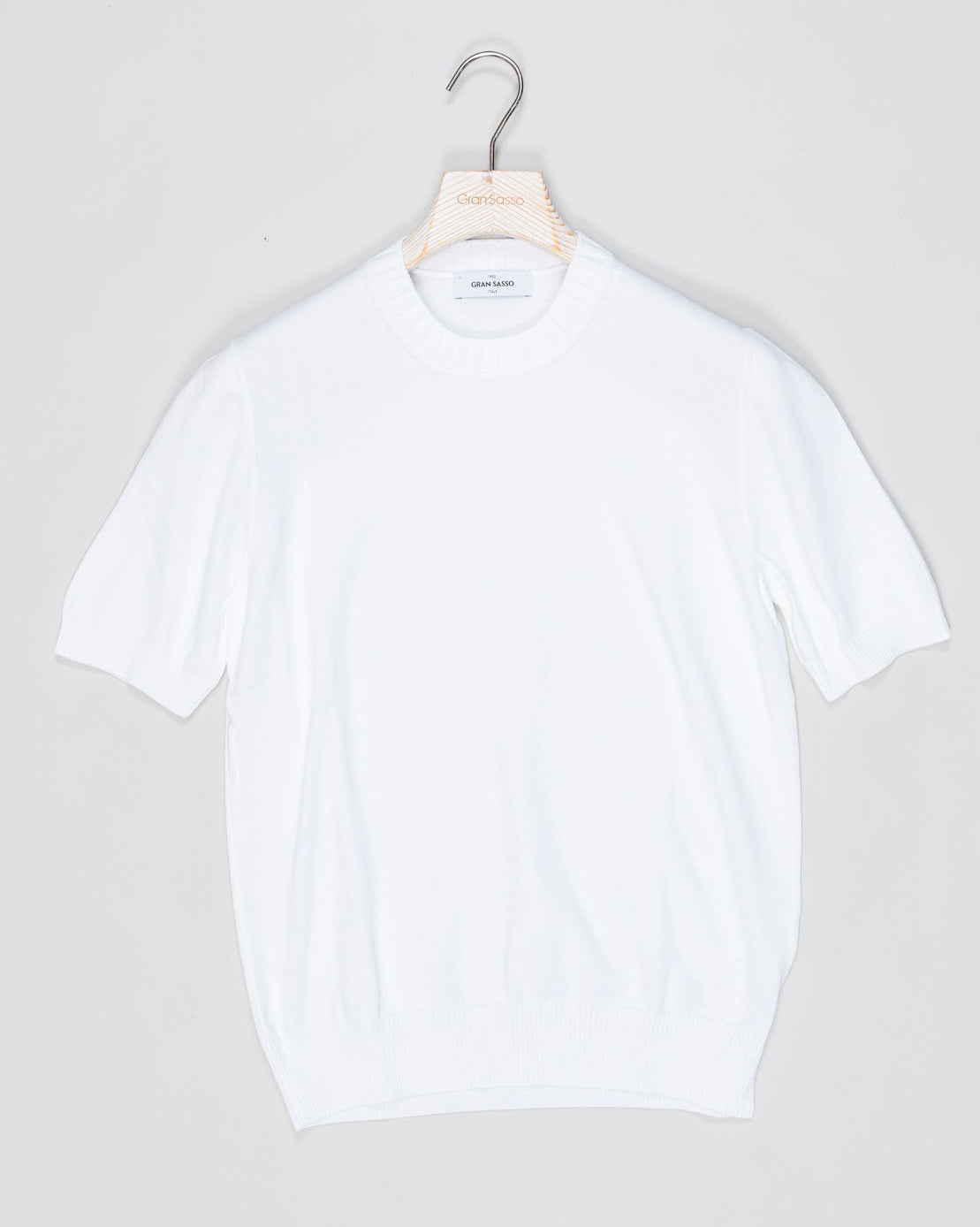 Gran Sasso Heavy Cotton Knit T-Shirt / White