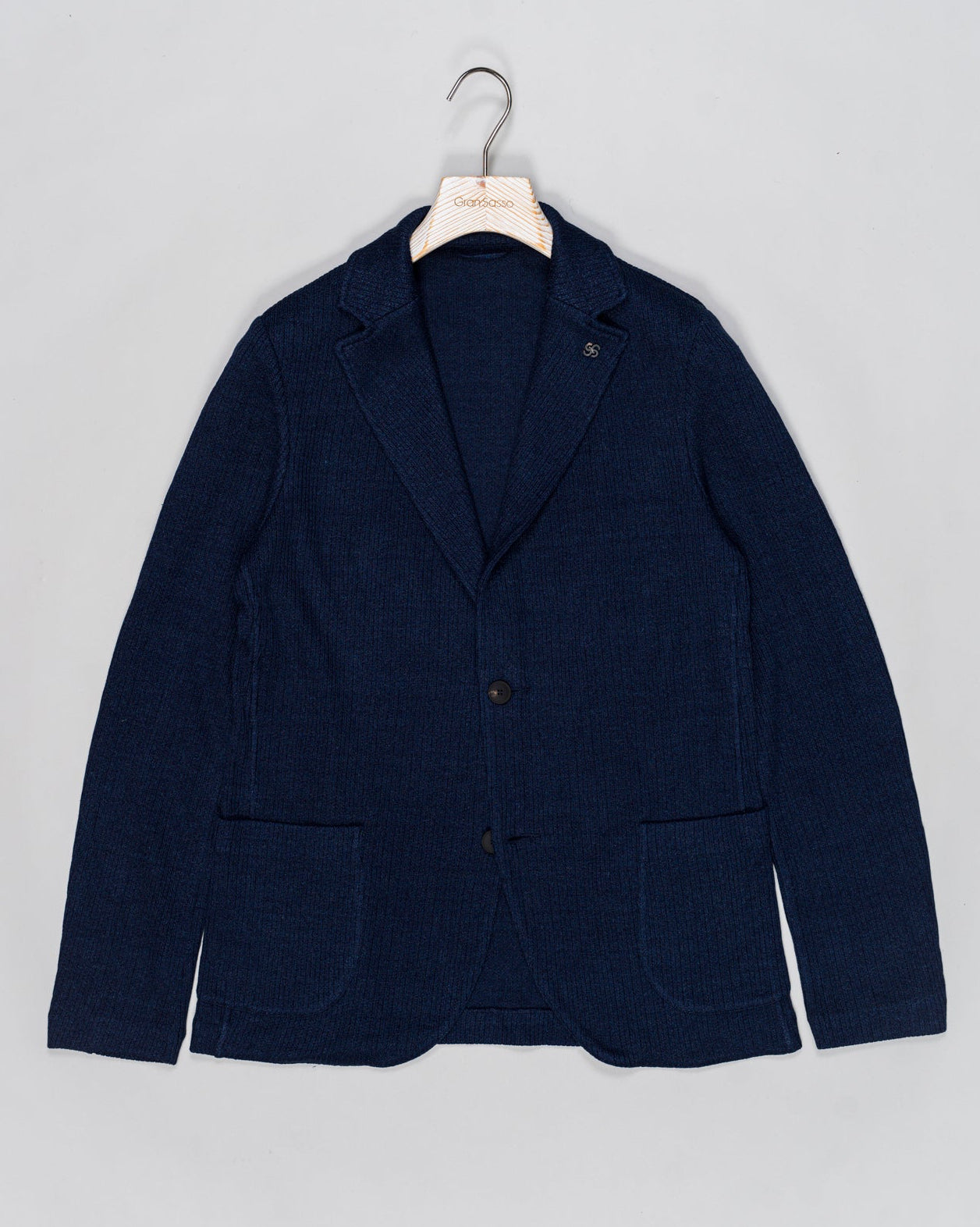 Composition: 68% Linen 32% Cotton
Color: 598 / Blue
Article: 57156 / 18652
Model: Giacca M/L
Made in Italy Gran Sasso Knitted Blazer / Blue