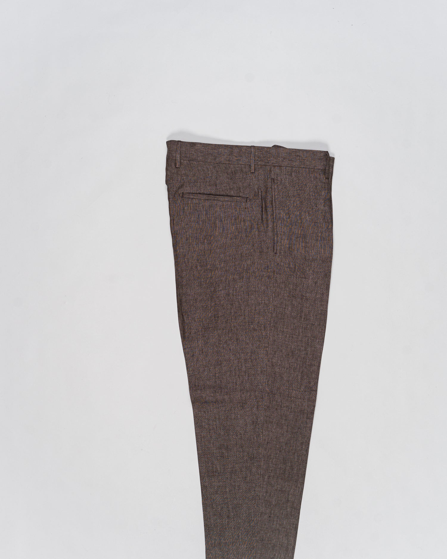 Berwich Chiaia Long Loro Piana Summertime Trousers / Brown