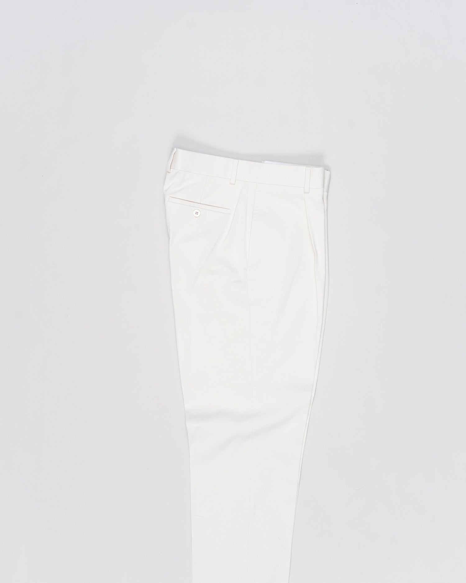 Caruso Cotton Twill Trousers / Off White