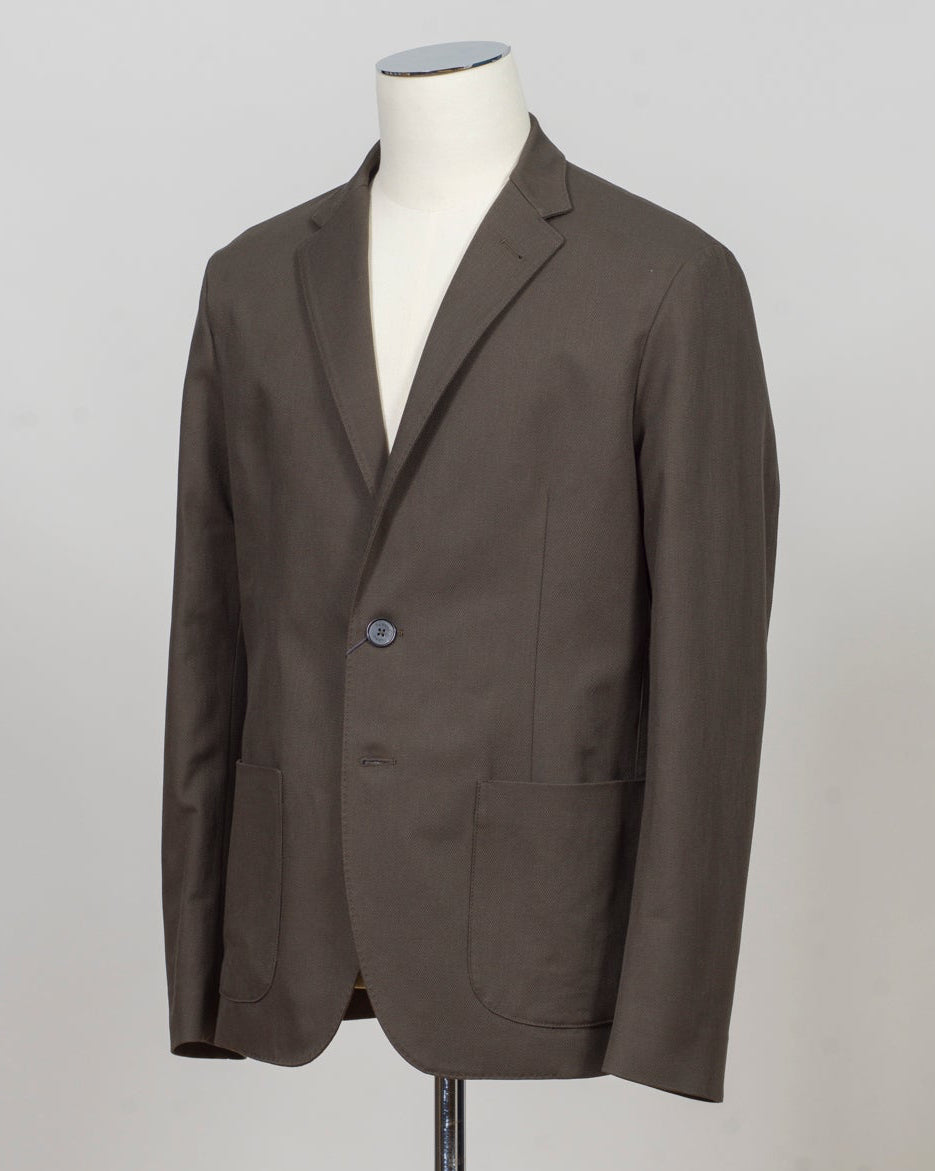 Herno slub cotton blazer
2 buttons
Unlined
2 patchpockets
Sidevents
Composition: 100% Cotton
Article: GA000214U-13293-7780
Color: Green
Made in Italy Herno Cotton Twill Blazer / Green