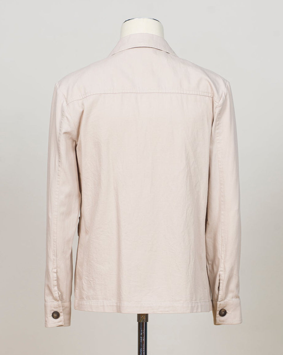 Model: 78110/56100
Material: 100% Cotton
Color: 012 Light Beige
Made in Italy Gran Sasso Cotton Twill Overshirt / Light Beige