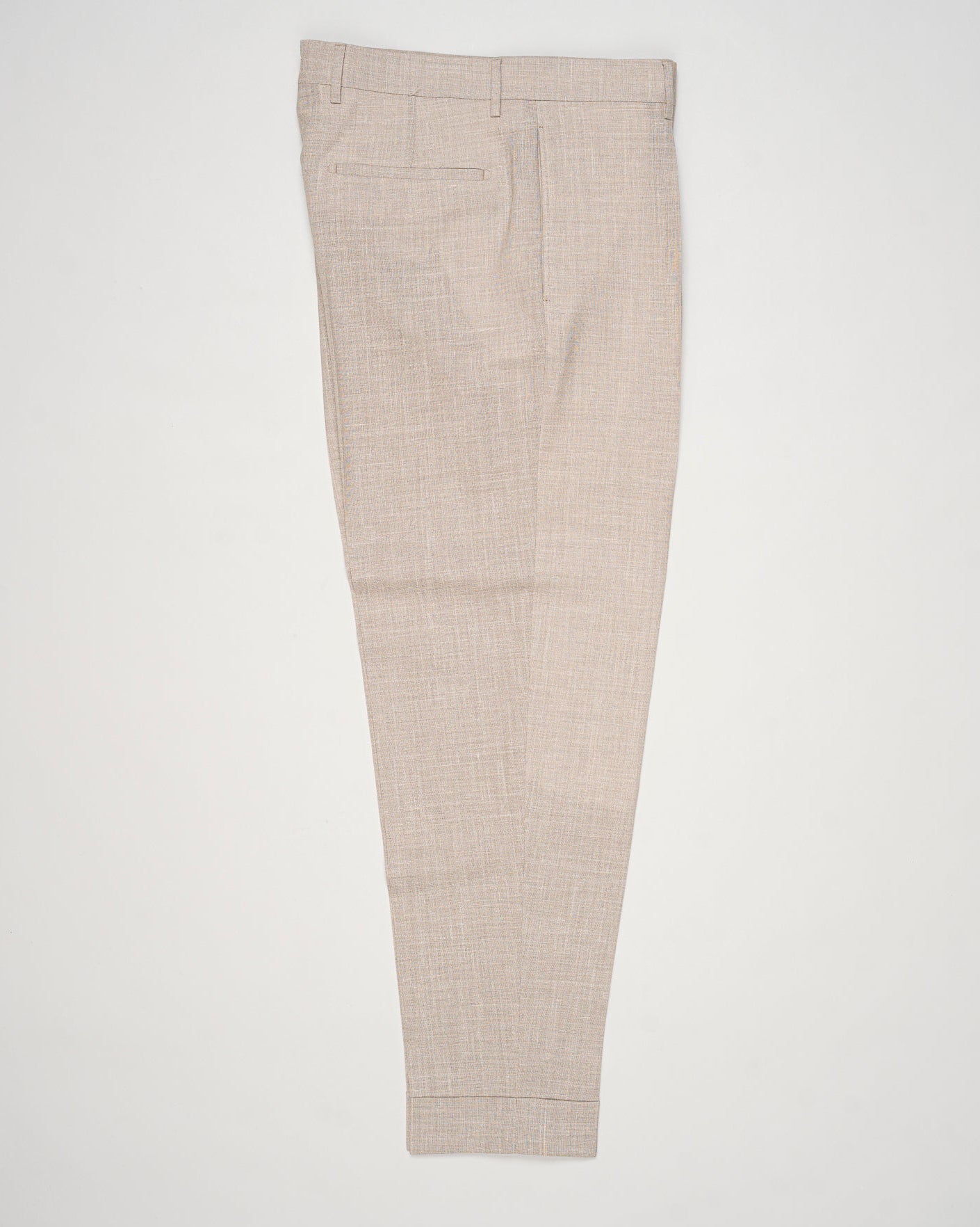 Fabric: Loro Piana Summertime: 71% Virgin wool natural stretch 15% Silk 14% Linen
Model: Chiaia Long
Article: PU19CHIAIALONGLP184U
Color: Beige
Made in Martina Franca, Puglia, Italy Berwich Chiaia Long Loro Piana Summertime Trousers / Beige
