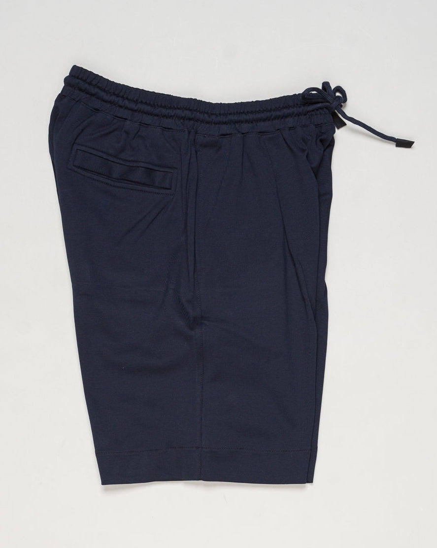Art. 76127/81002
Col. 598 Navy
100% Cotton
Made in Italy Gran Sasso Drawstring Jersey Shorts / Navy