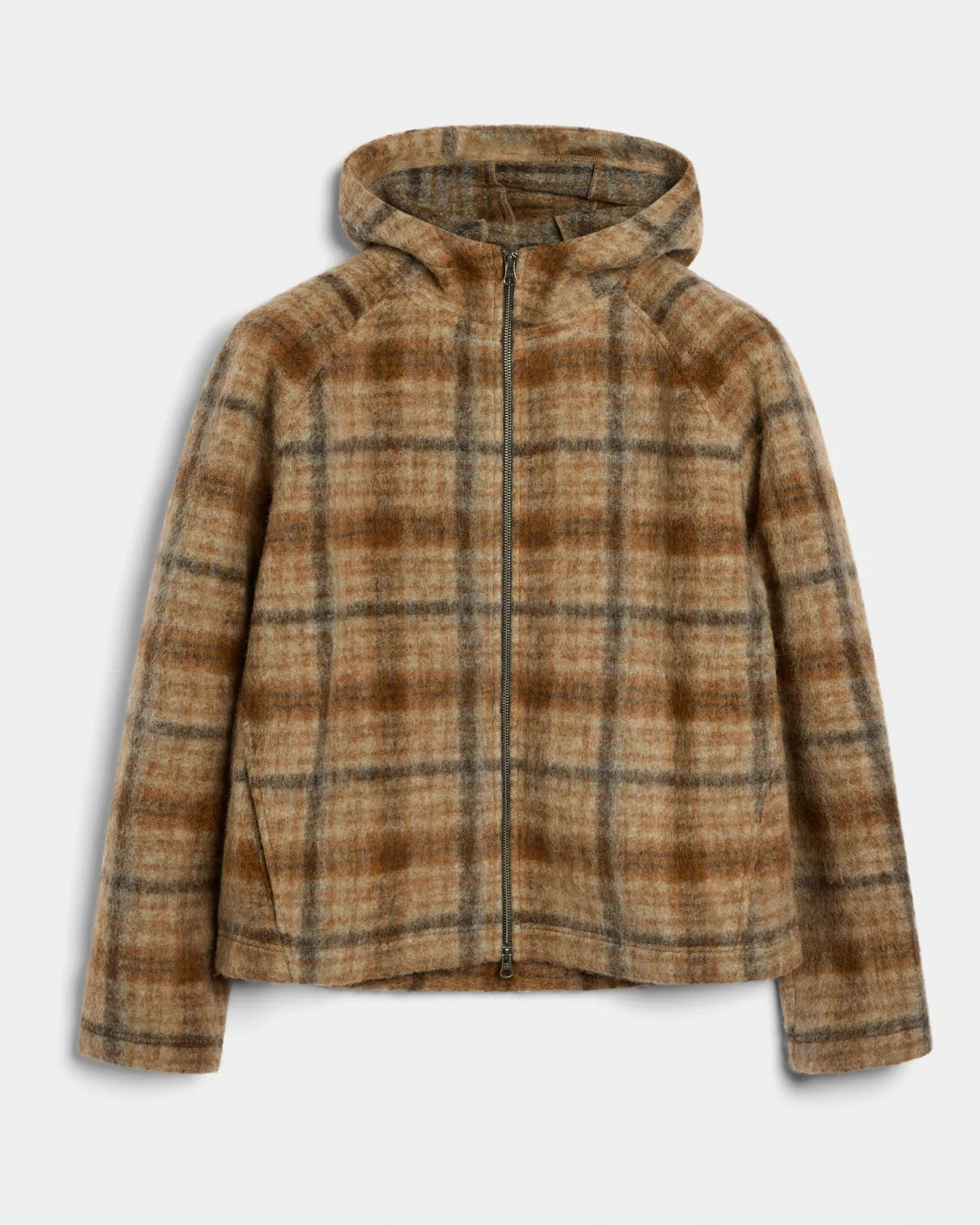 Brixtol Textiles Seven Hoodie / Beige Check