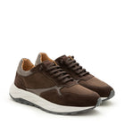 Fabiano Ricci Suede and Nubuk Sneaker / Brown