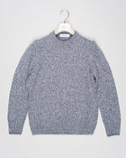 Crew neck knit with a up-to-date, two toned  melangé pattern. Fibers of geelong lambswool are extra crimped and curly. This makes it extremely soft, warm and comfortable to wear.
Article: 10158/25701
Color: 844 / Grey & Light Grey
Composition: 100% Virgin Wool (Super Geelong)
Made in Italy Gran Sasso Two-tone Wool Crew Neck / Grey