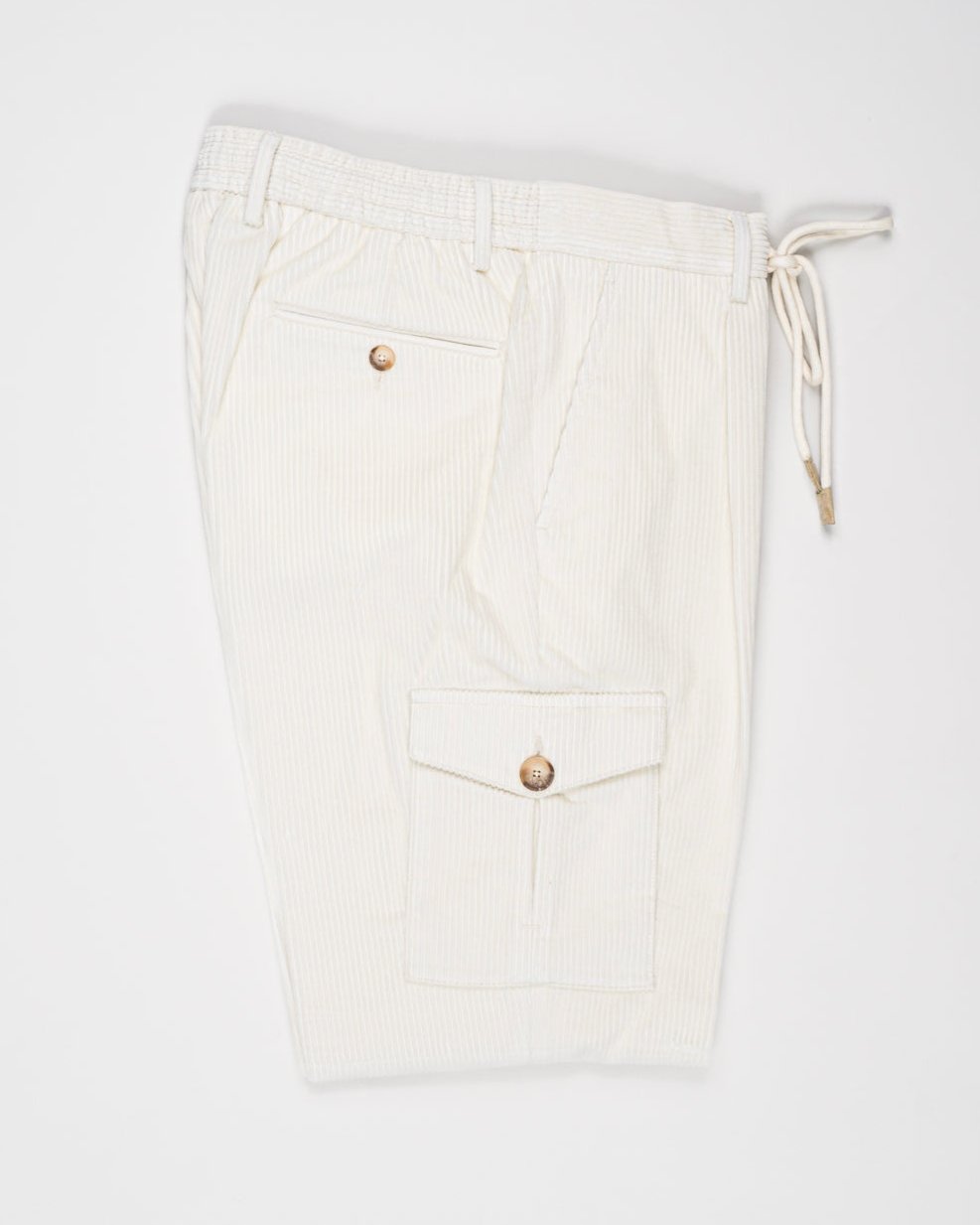 Article: 76111/52202
Composition: 100% Cotton
Color: 005 / Off White
Made in Italy
Gran Sasso Corduroy Cargo Pants / Off White